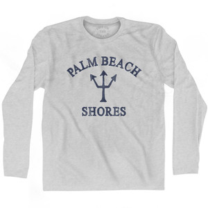 Florida Palm Beach Shores Trident Adult Cotton Long Sleeve by Life On the Strand